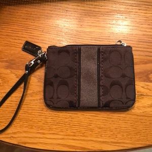 Brown Coach Wristlet